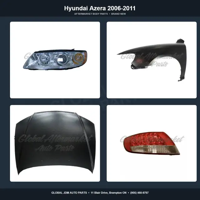 Hyundai Azera 2006-2011 Hood Fender Aftermarket Bumper