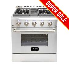 Hight Quality 30" Professional Dual Fuel Gas Range Supper Sale