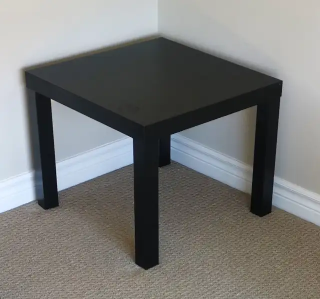 IKEA Black Square Table