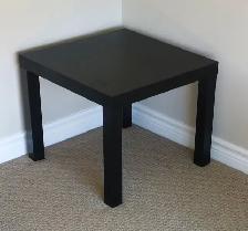 IKEA Black Square Table