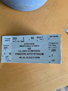 blue bomber ticket