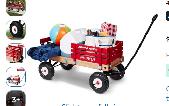 Top line childrens wooden wagons with pneumatic tires - Photo 2