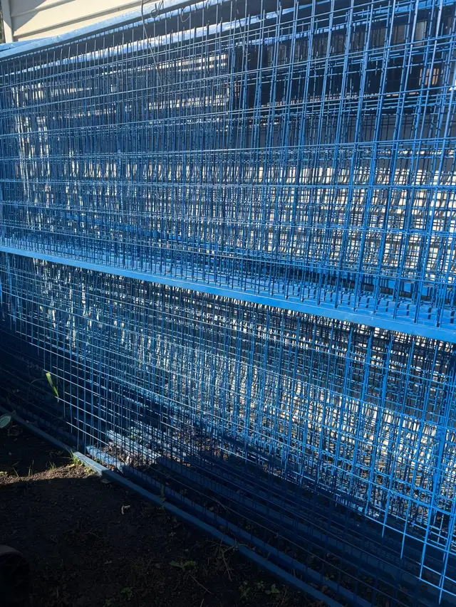 Metal fence panels for sale.
