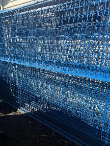 Metal fence panels for sale.