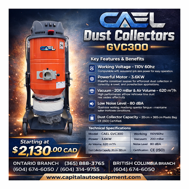 New CAEL GVC300 Dust Collector