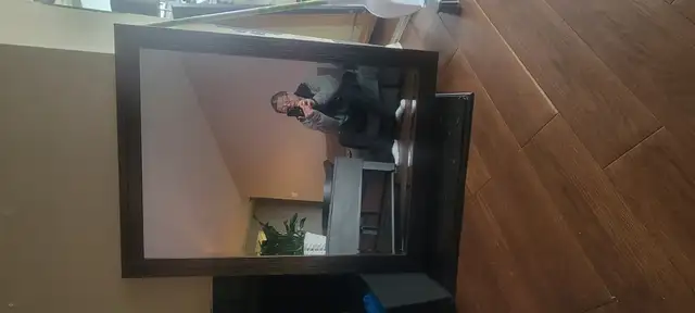 Large wall mirror