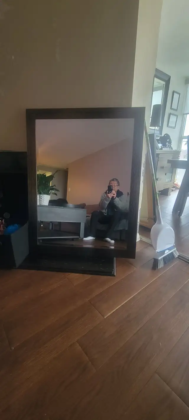 Large wall mirror