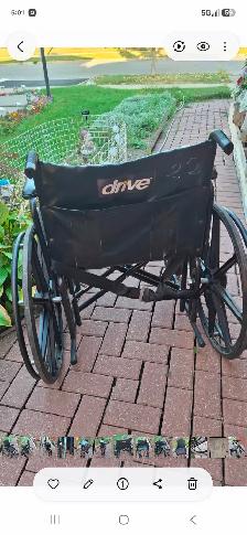 Wheelchair folding (big size )22'x20 - Photo 3