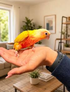 ❤️⭐❤️ Beautiful BABY Conure ❤️ with Cage and Food❤️⭐❤️ - Photo 4