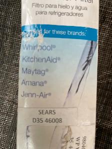 new refrigerator water filter