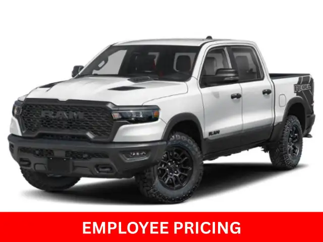 2026 Ram 1500 | REBEL Crew 4x4 | HEATED SEATS | WIRELESS CHARGIN