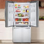 LG 30' 22 Cu. Ft. French Door Refrigerator – Stainless Steel - Photo 3