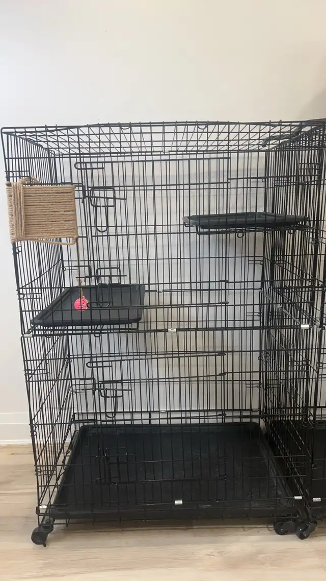 Gently used, sturdy cat cage $60