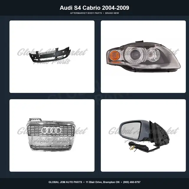 Audi S4 Cabrio 2004-2009 Mirror Grille Bumper