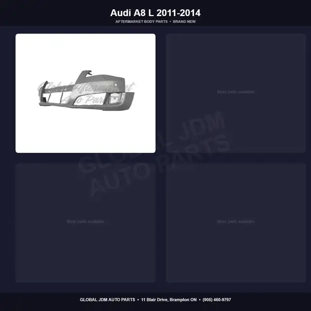 Audi A8 L 2011-2014 Bumper