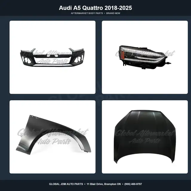 Audi A5 Quattro 2018-2025 Bumper Grille Hood Fender