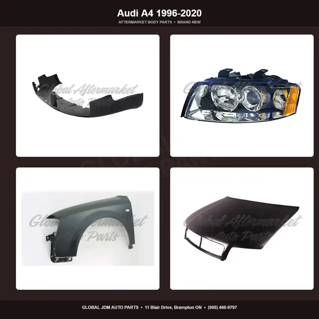 Audi A4 1996-2020 Hood Grille Fender Bumper Mirror