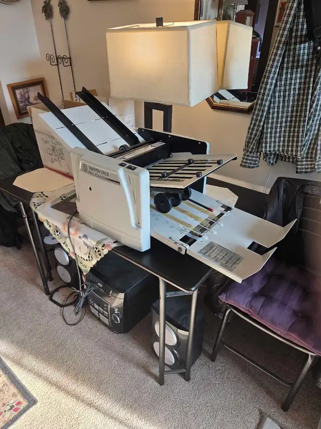 Paper folding machine. O.B.O.  In good working condition.