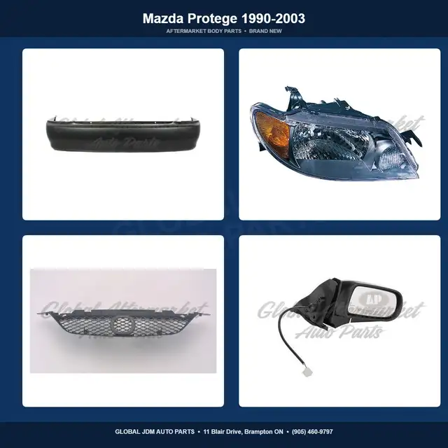 Mazda Protege 1990-2003 Hood Grille Fender Mirror Bumper