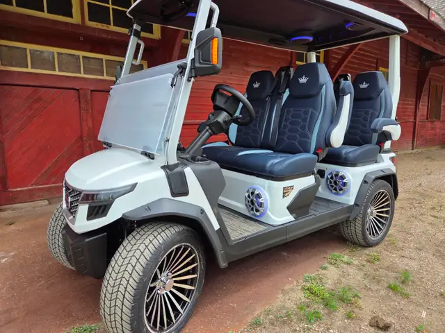 2027 D-Max 4 seater Lithium Electric Golf cart In Mineral White