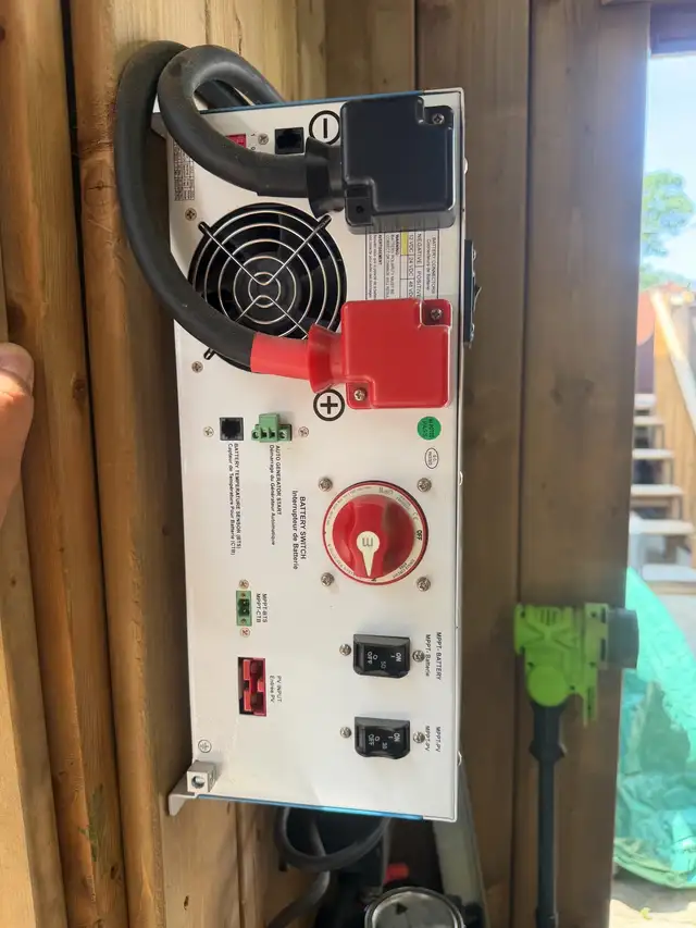slightly used microgreen 4kw off grid system.