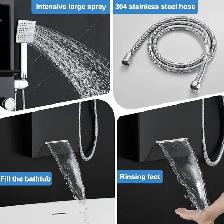 Brand New Sealed Black Rainfall Shower Tower Column For Sale - Photo 3