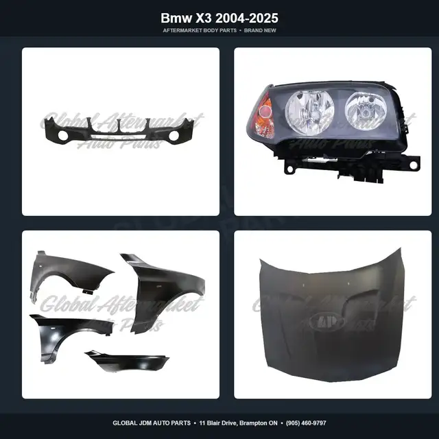 Bmw X3 2004-2025 Grille Hood Fender Mirror Bumper Absorber
