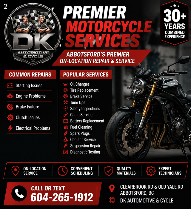 Motorcycle Mobile Mechanic - Service and Repair 604-265-1912