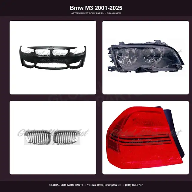 Bmw M3 2001-2025 Grille Hood Fender Bumper