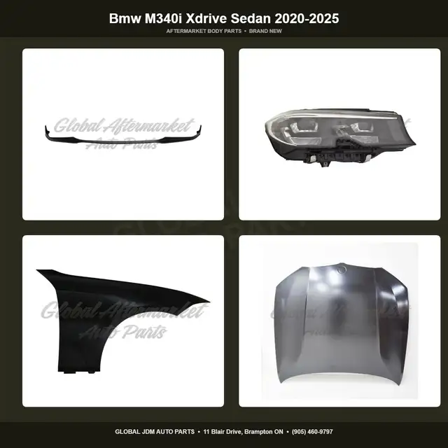 Bmw M340i Xdrive Sedan 2020-2025 Bumper Grille Hood Fender