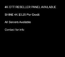 reseller panels - JIO - GLO - SMART4k - SHINE4k - Global -