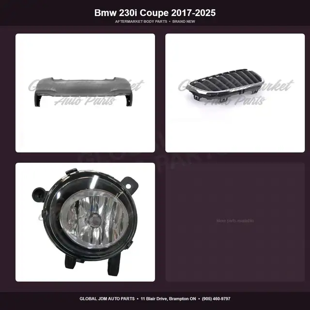 Bmw 230i Coupe 2017-2025 Hood Grille Bumper Fender