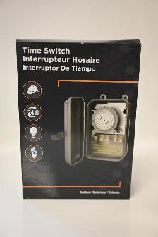 Time Switch with Metal Box Woods 59104R 40-Amp Outdoor New
