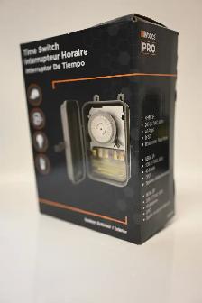 Time Switch with Metal Box Woods 59104R 40-Amp Outdoor New - Photo 2