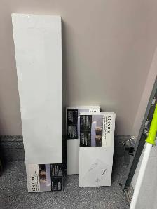 LOTS WHITE / BLANC SHELVES 30$ FOR ALL VOIR PHOTOS