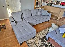 Spacious 4 Seater Sectional Sofa - Delivered Free to Your Door