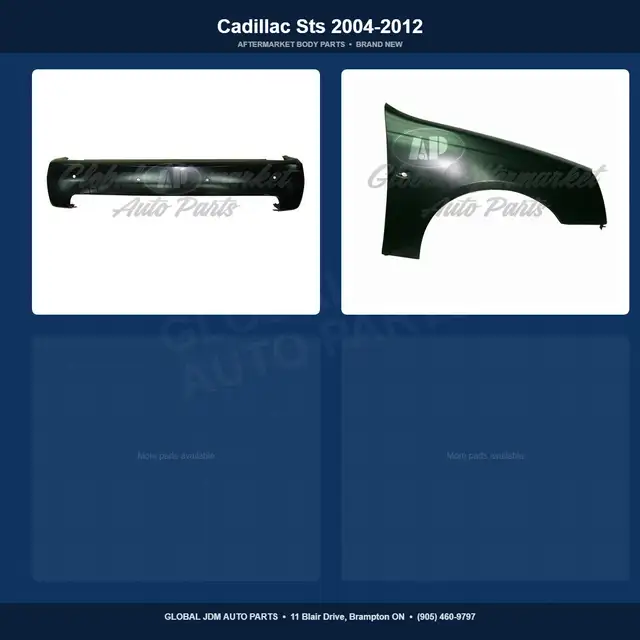 Cadillac Sts 2004-2012 Fender Bumper Hood