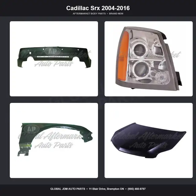 Cadillac Srx 2004-2016 Grille Hood Fender Bumper Absorber