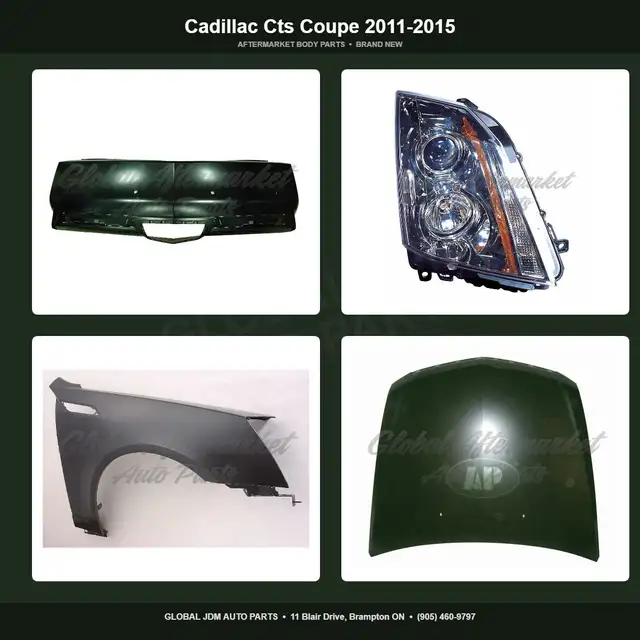 Cadillac Cts Coupe 2011-2015 Hood Grille Fender Bumper