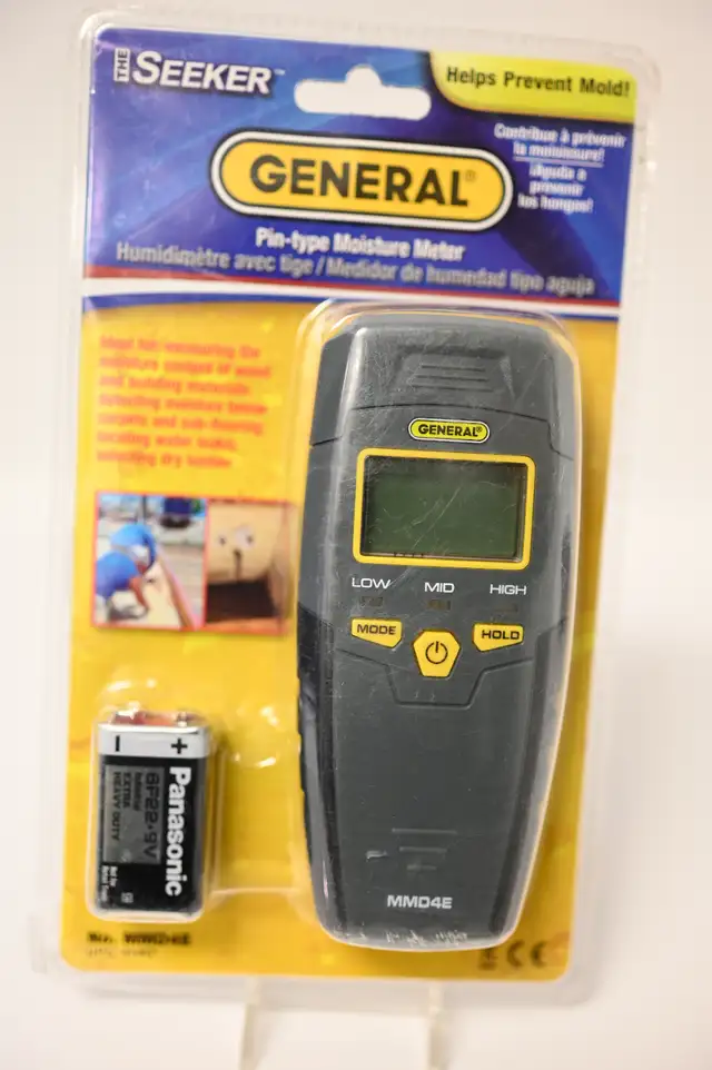 Moisture Meter Pin TypeThe seeker General Model MMD4E Brand New