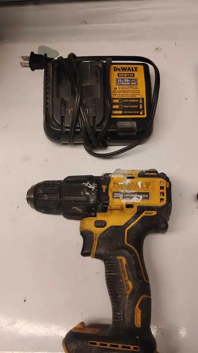 DeWalt 20V Max Brushless Drill and DCB112 Charger