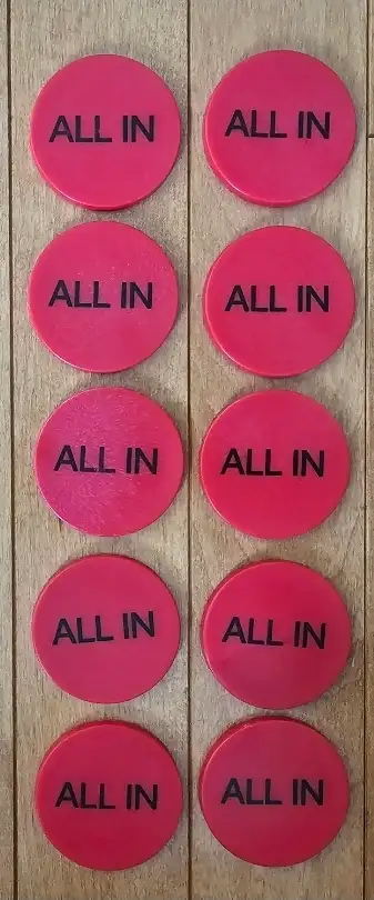 Poker button chips