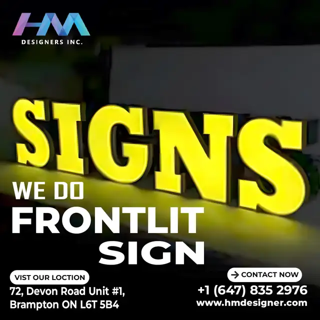 Frontlit Signs – Custom Design & Installation