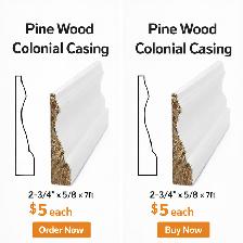 Wood Colonial 5' Baseboard $0.89/LF - Photo 3