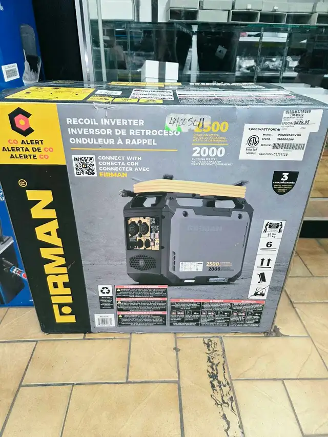 Génératrice 2500W