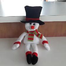 GRAND TOUTOU NEUF BLANC NOIR ROUGE VERT 14'HAU SUPER-DOUX $10.00 - Photo 3