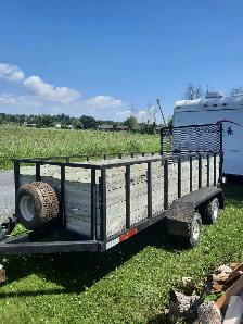 man with 12x4 trailer for dump runs
