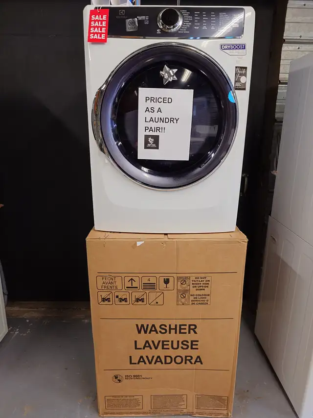 Electrolux '27' White Front Load Washer/Dryer Set on Sale‼️
