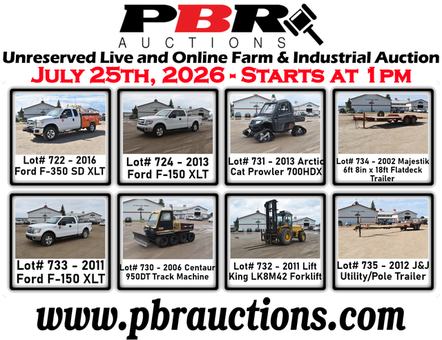 Unreserved Live & Online Farm & Industrial Auction