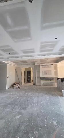 DRYWALLING, TAPING, POPCORN CEILING REMOVAL